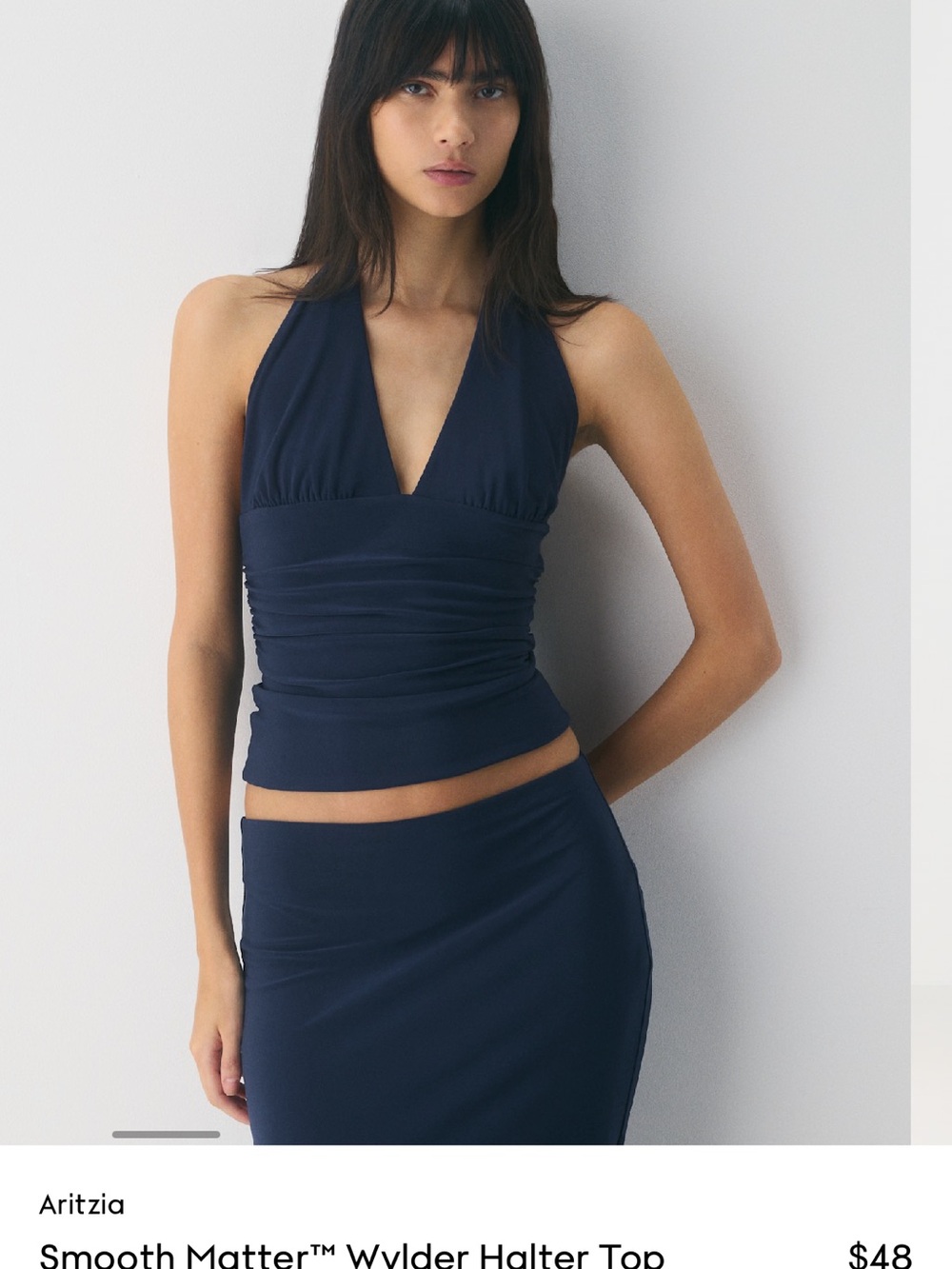 Aritzia Wilfred halter top